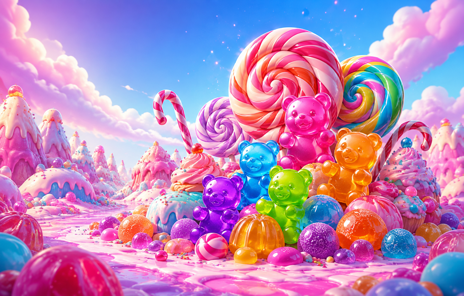 Сладочный мир слота Sugar Rush